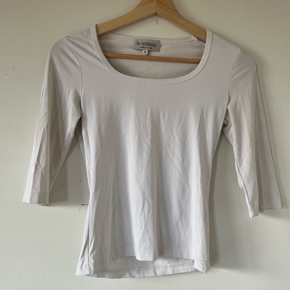 Le Chateau Stretch white top